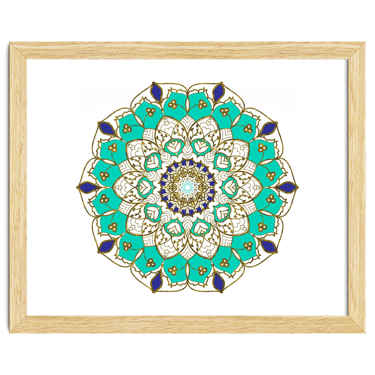 Blue and Gold Mandala