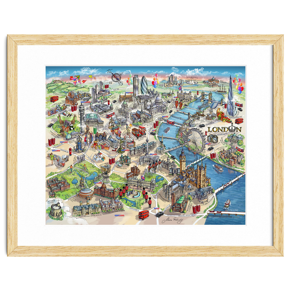 London Map Illustration