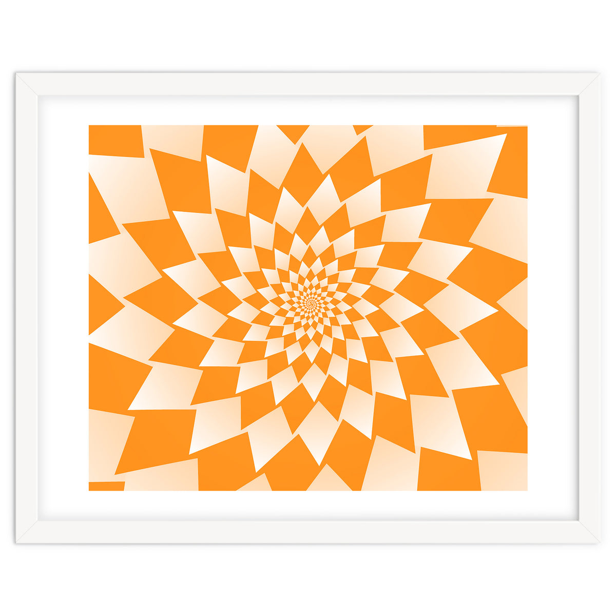 Abstract Orange Geometric