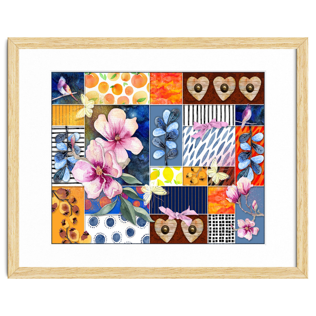 Romantic Floral Collage