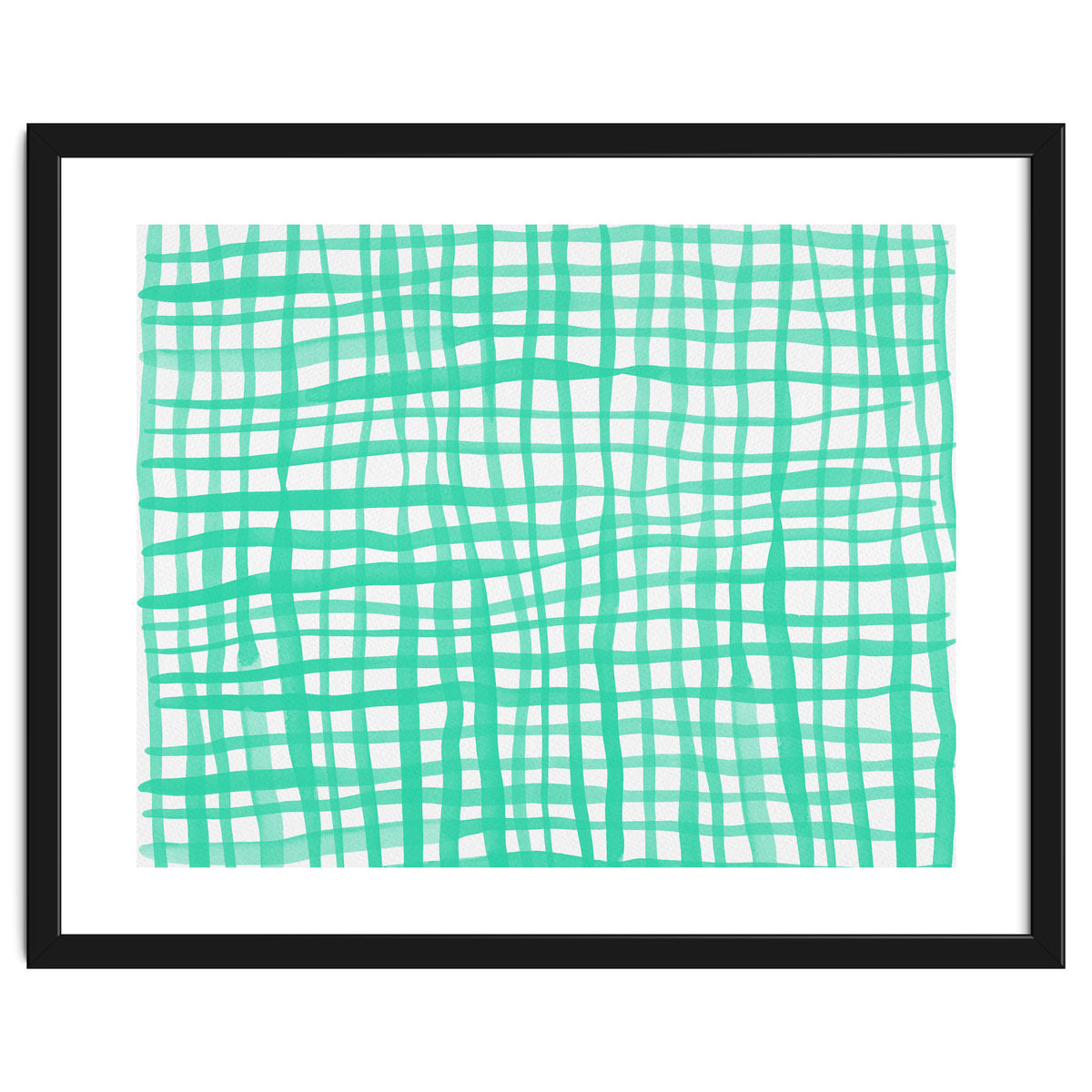 Aqua gingham pattern