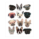 Pugs in Glasses (Print Only) thumbnail