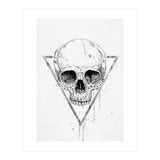 Skull In A Triangle (bw) (Print Only) thumbnail