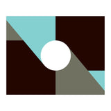 Geometric Shapes No. 29 - baby blue & grey (Print Only) thumbnail