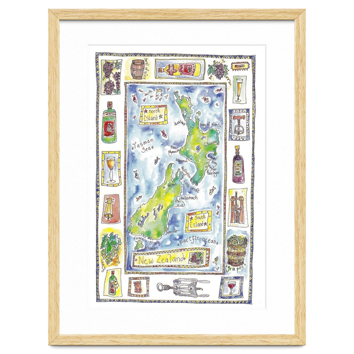 A wine map of New Zealand