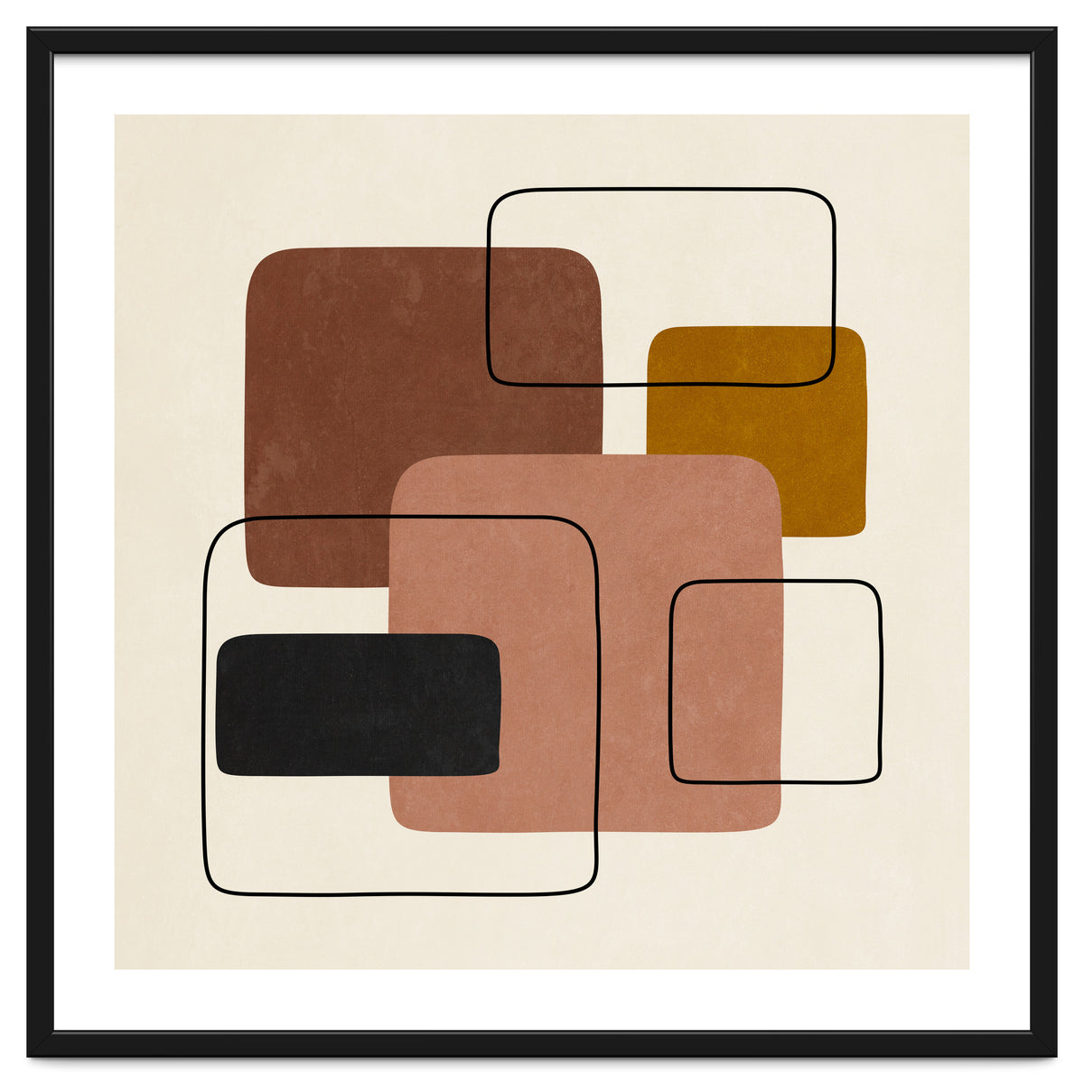 GEOMETRIC SHAPES - TERRACOTTA