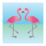 Two Pink flamingo's (Print Only) thumbnail