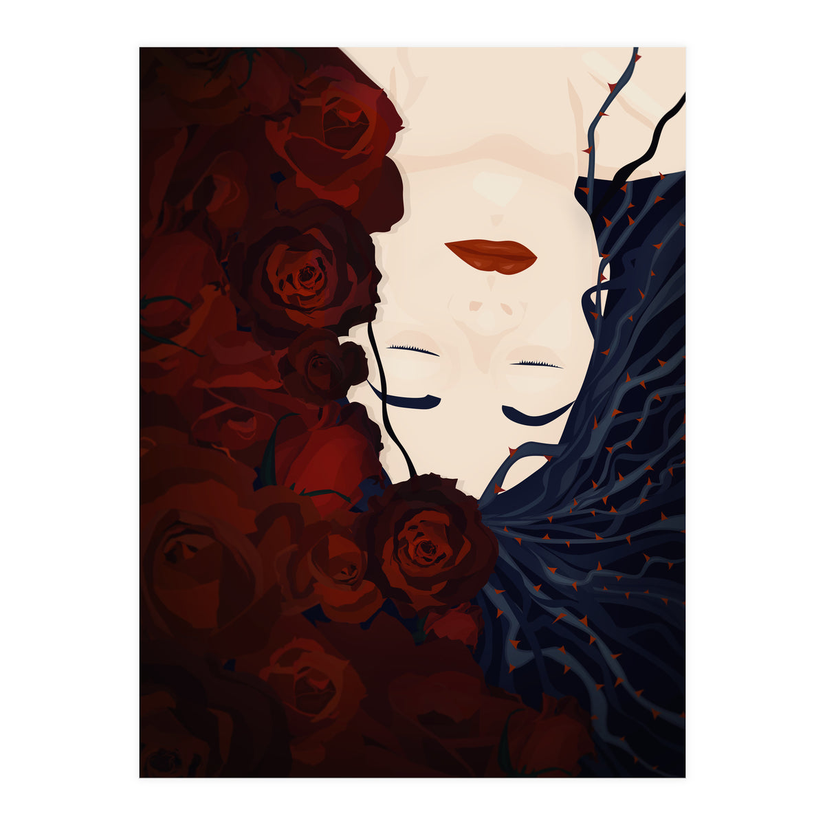 Sleeping with Roses  (Sleeping Beauty Series) (Print Only)