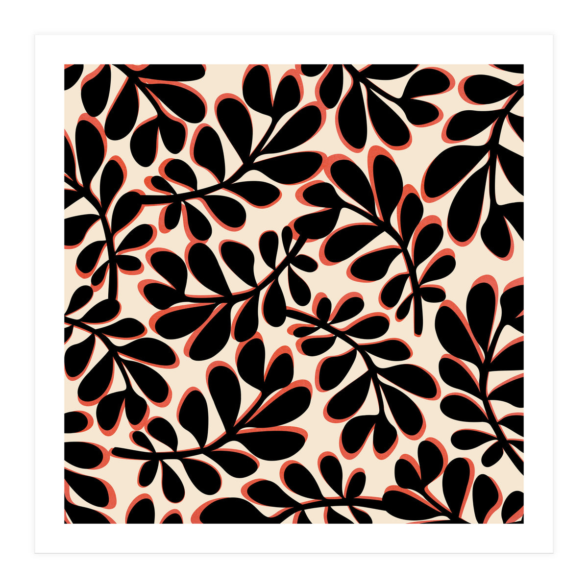 Mid Mod Playful Light Botanical (Print Only)