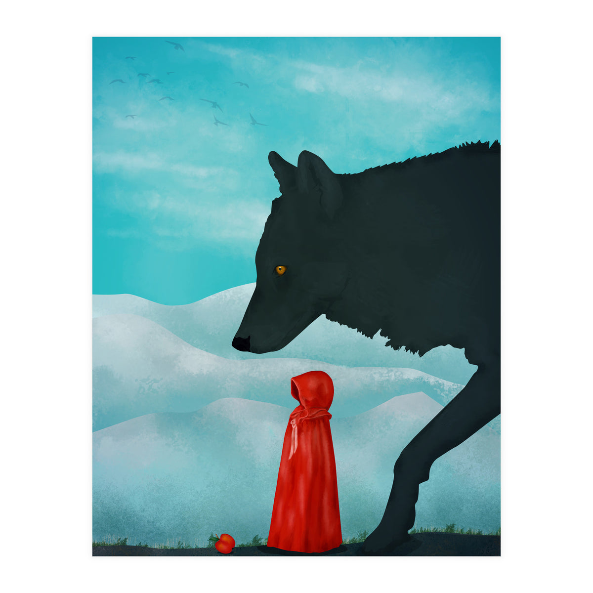 Red And Wolf (Print Only)