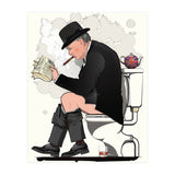 Churchill on the Toilet, Funny Bathroom Humour (Print Only) thumbnail