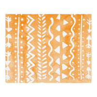 Abstract boho tribal pattern in pastel orange (Print Only)