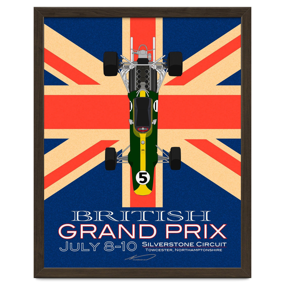 British Grand Prix poster
