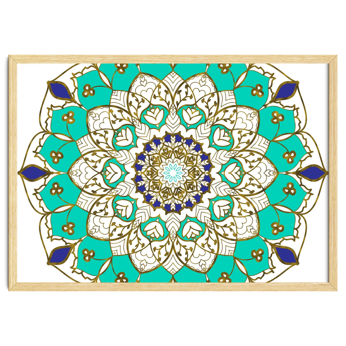 Blue and Gold Mandala