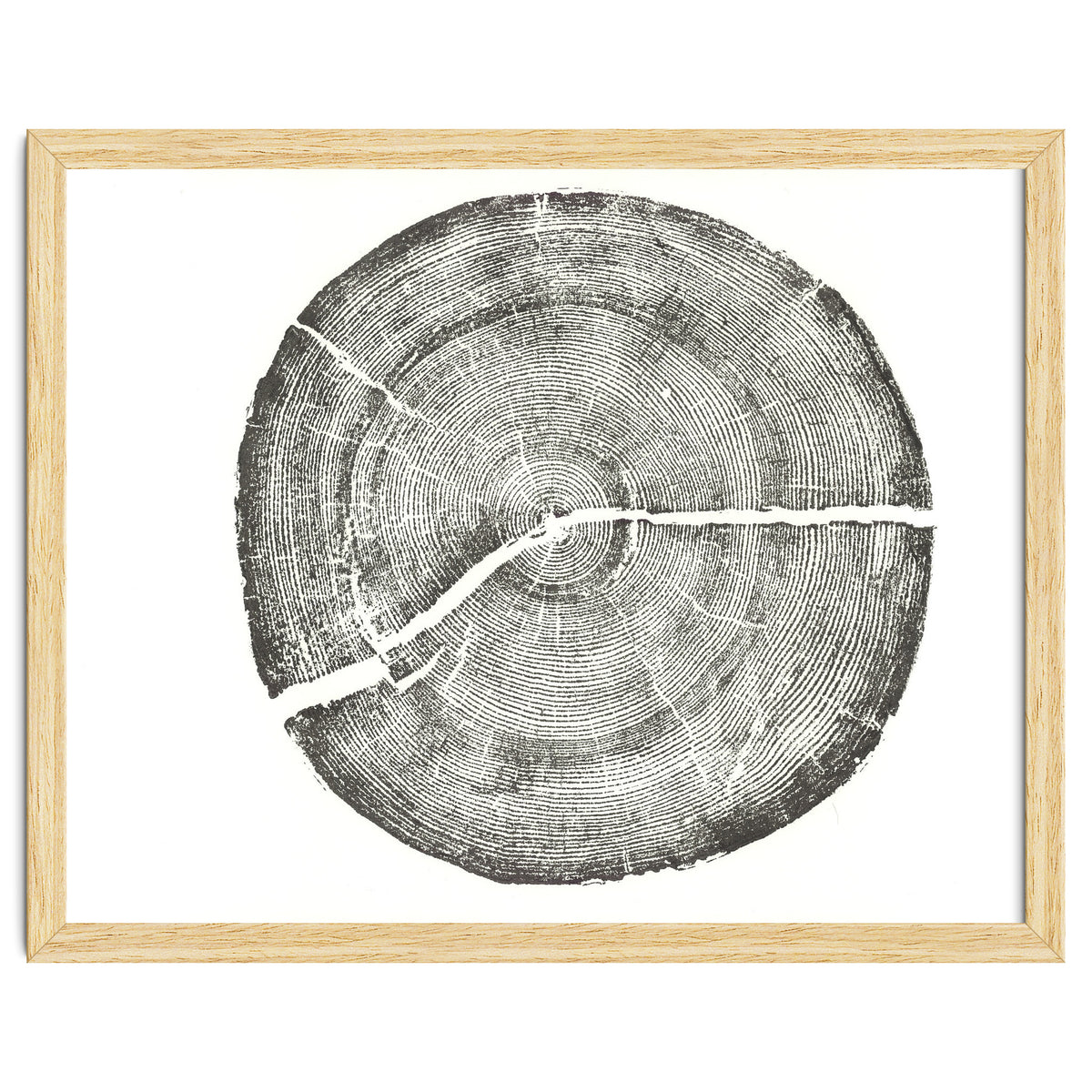 Rock Canyon, Tree Ring Print, Woodblock