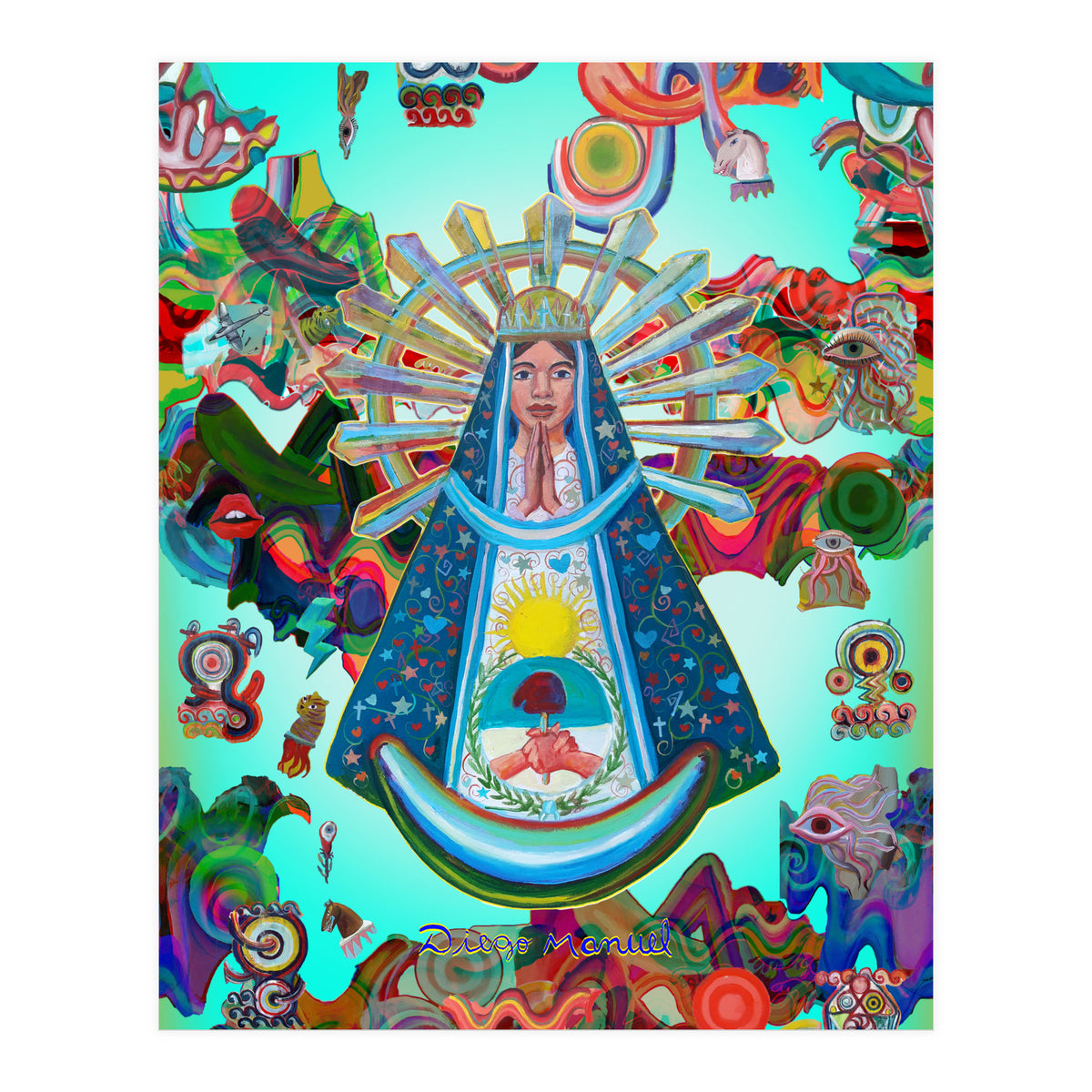 Virgen Y Graffiti 26 (Print Only)