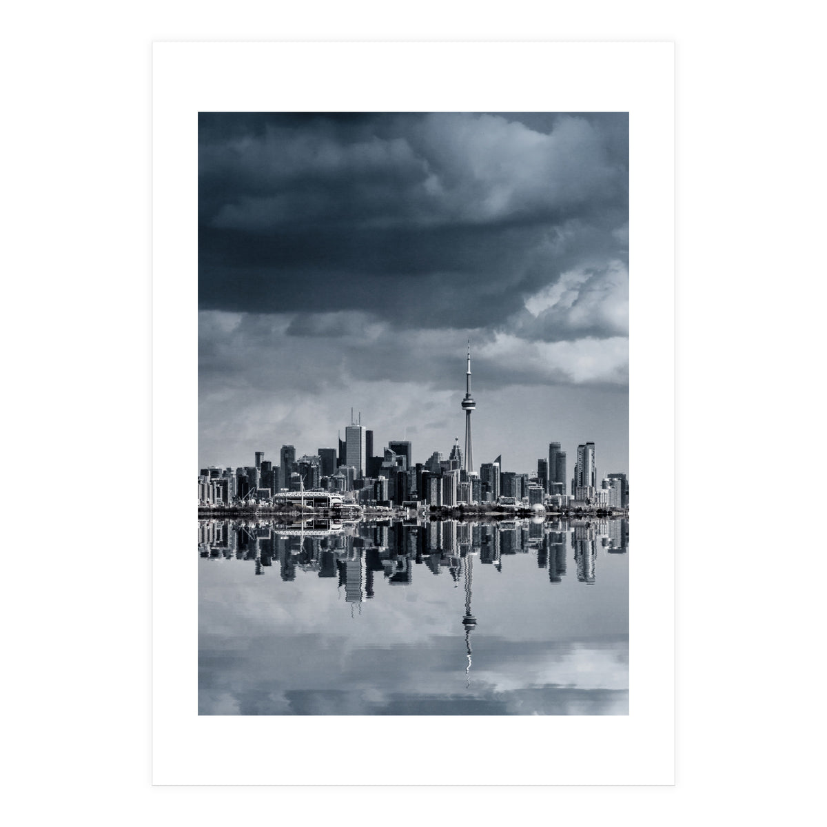 Toronto Skyline From Colonel Samuel Smith Park Reflection No 1 (Print Only)