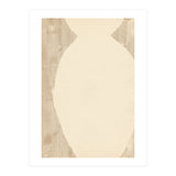 Creame tone vase silhouette (Print Only) thumbnail