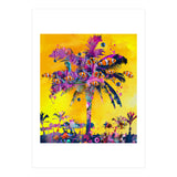 Purple Palm with Fish (Print Only) thumbnail