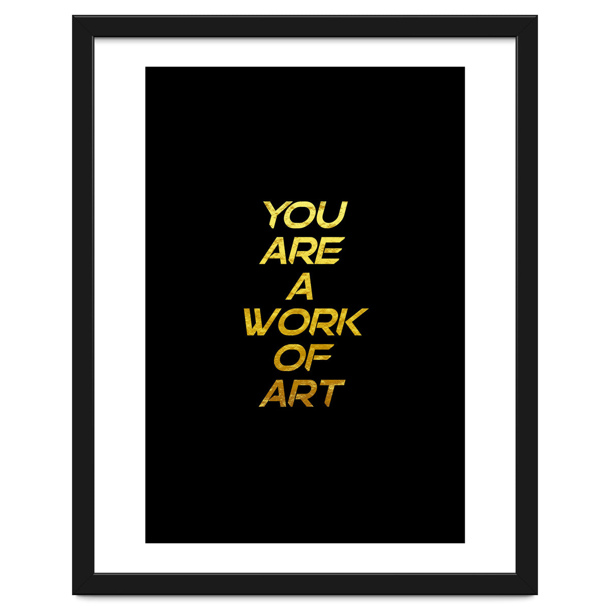 Modern Minimalist Typography You Are A Work Of Art Versión 2