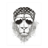 Wild Lion (bw) (Print Only) thumbnail