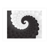 Mono Chrome Spiral Pattern  (Print Only) thumbnail