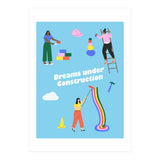 Dreams Under Construction Blue (Print Only) thumbnail