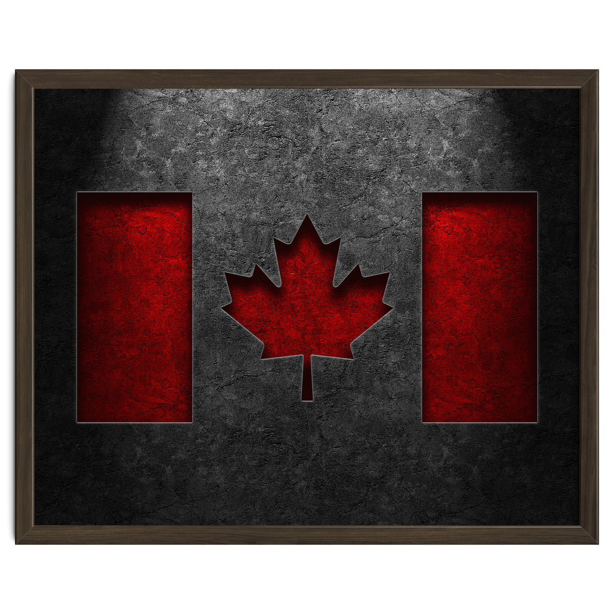 Canadian Flag Stone Texture