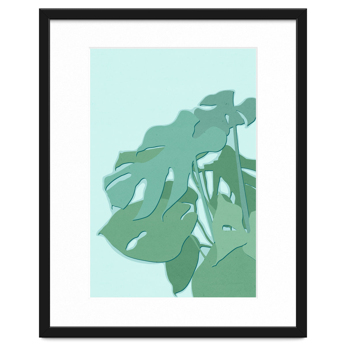 Minimal Monstera Leaves - Greener Eden