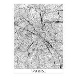 Paris White Map (Print Only) thumbnail