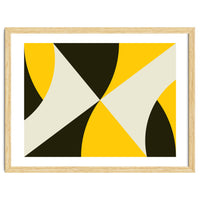 Geometric Shapes No. 4 - yellow, black & white