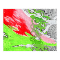 Green and Pink Spill (Print Only)