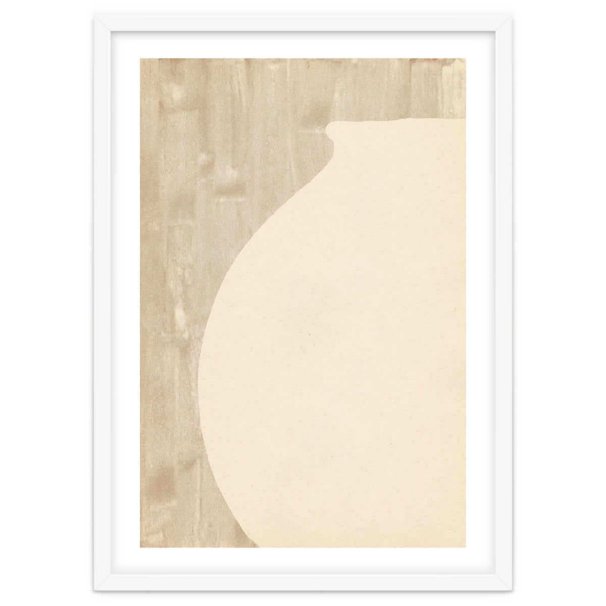 Cream tone vase silhouette