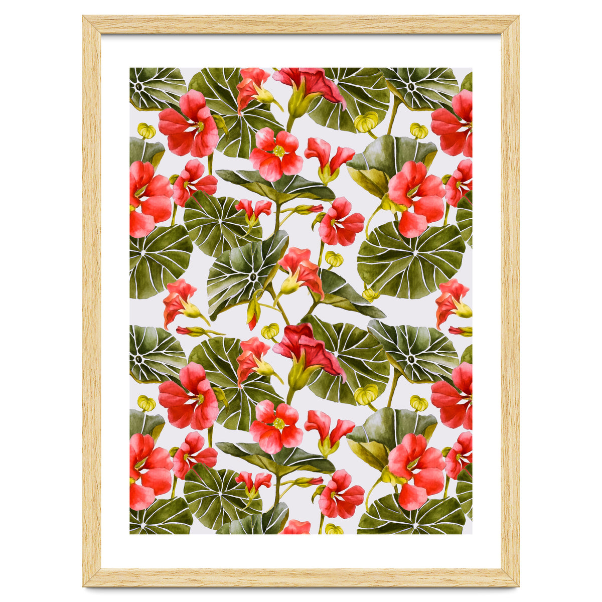 Nasturtiums watercolor 02