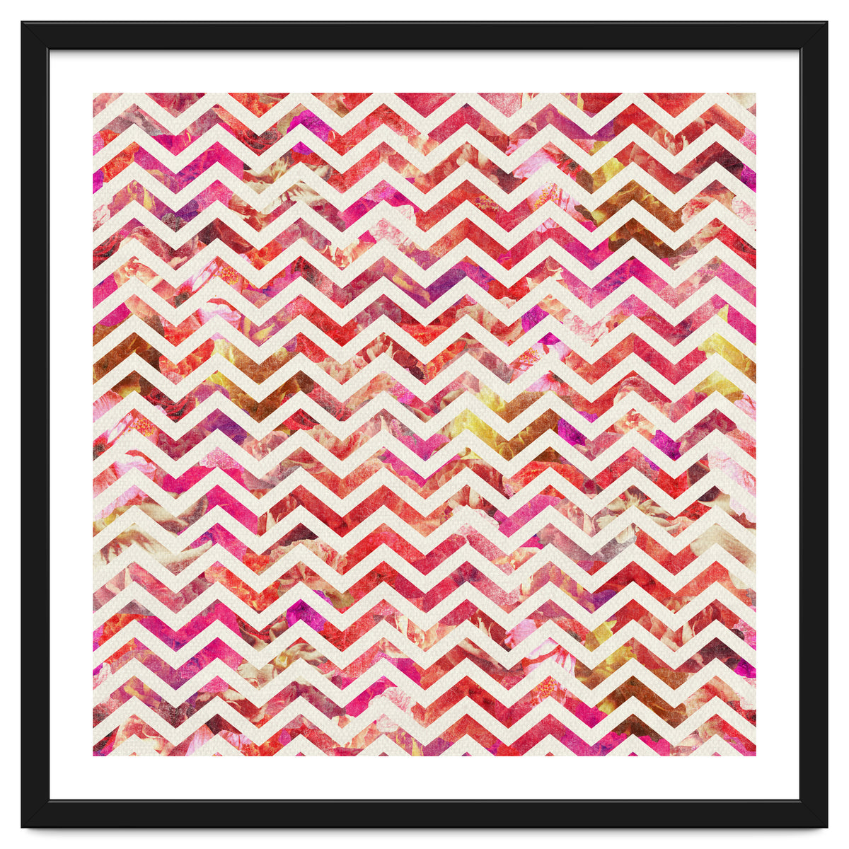 Floral Chevron