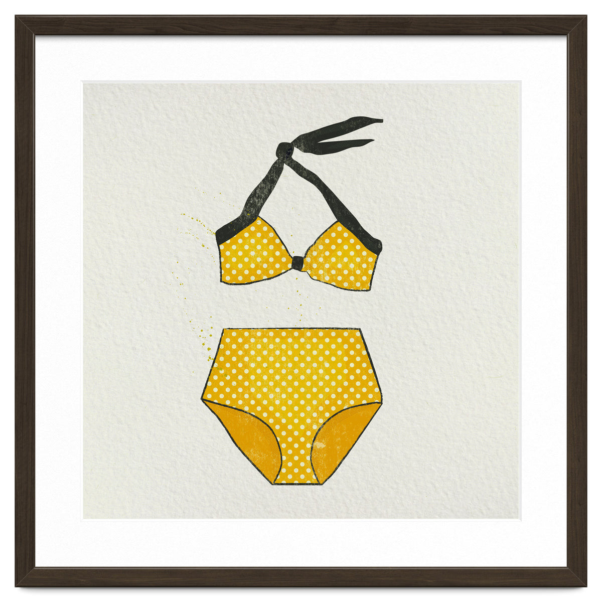 Yellow polka dot bikini