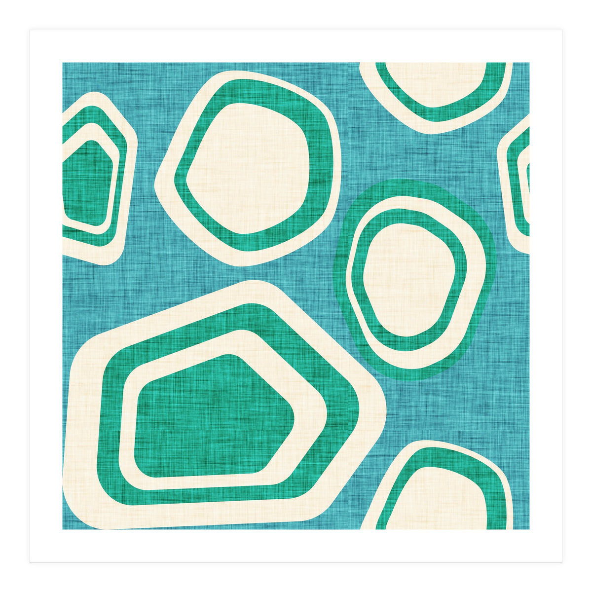 Day At The Lake Blue  (Print Only)