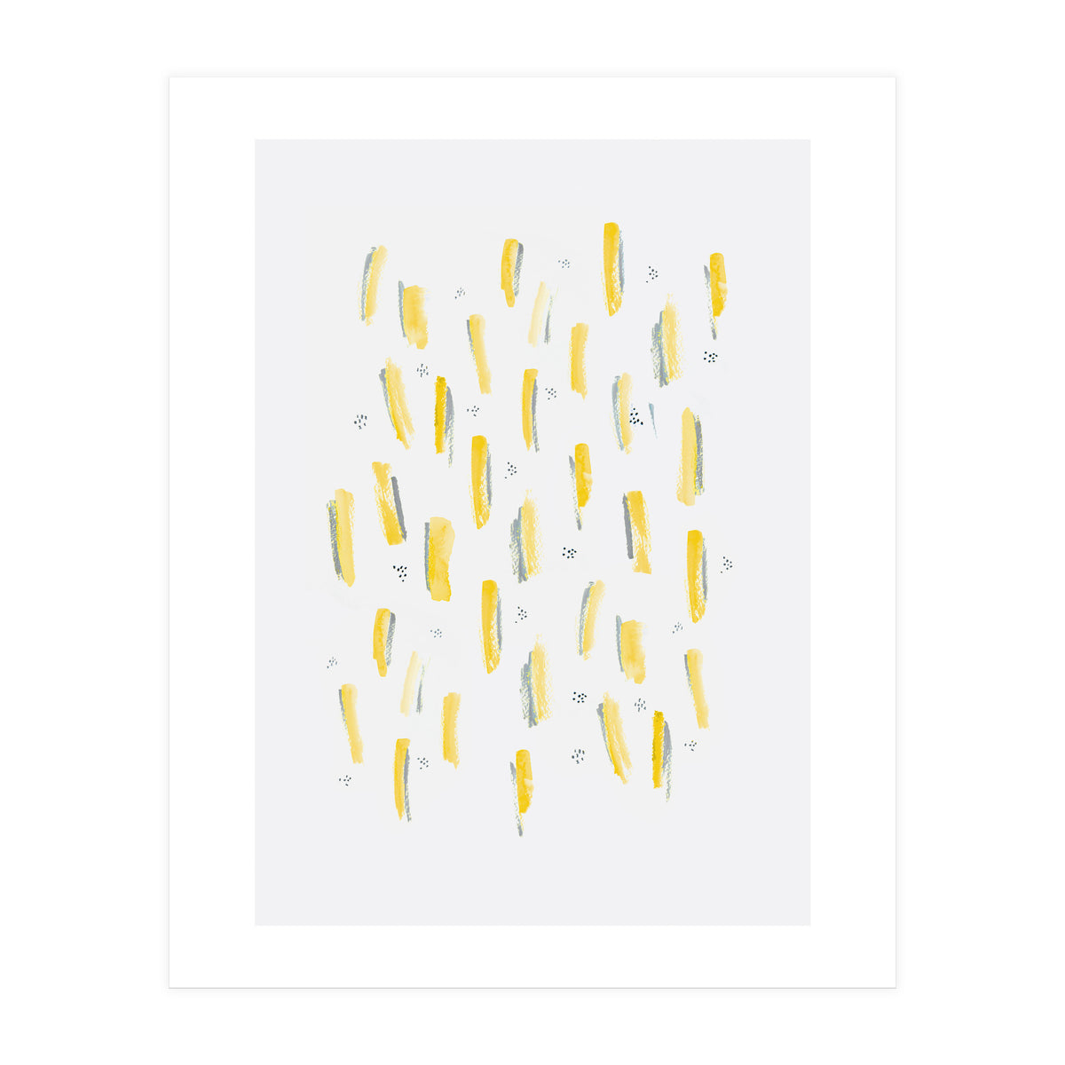 Brush Strokes Mustard (Print Only)