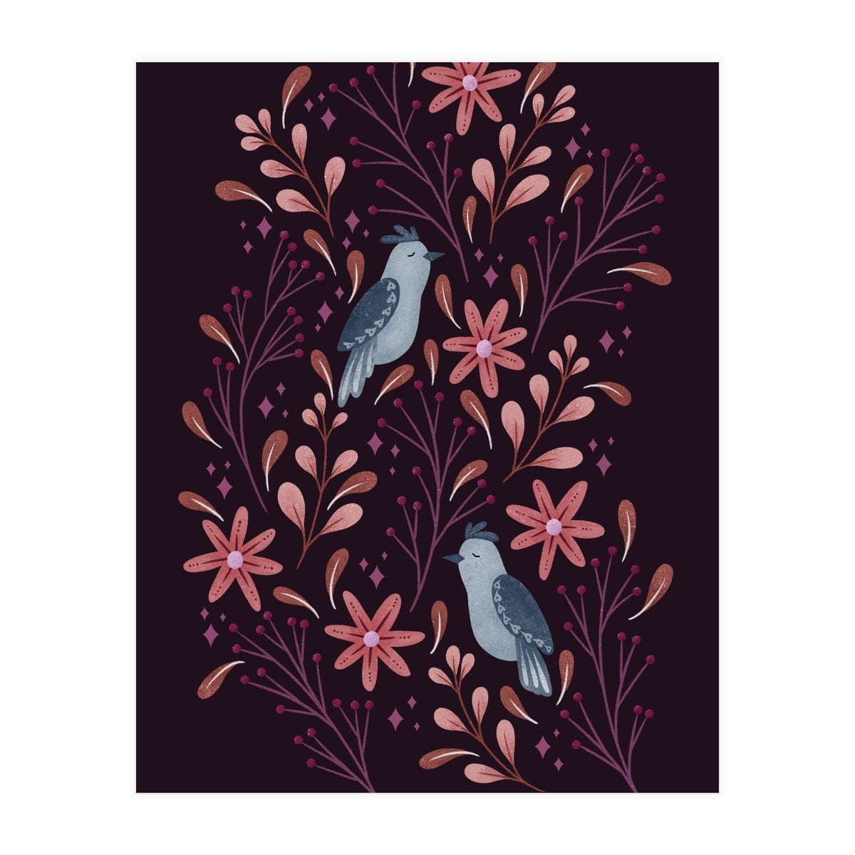 Folk-Art Birds (Print Only)