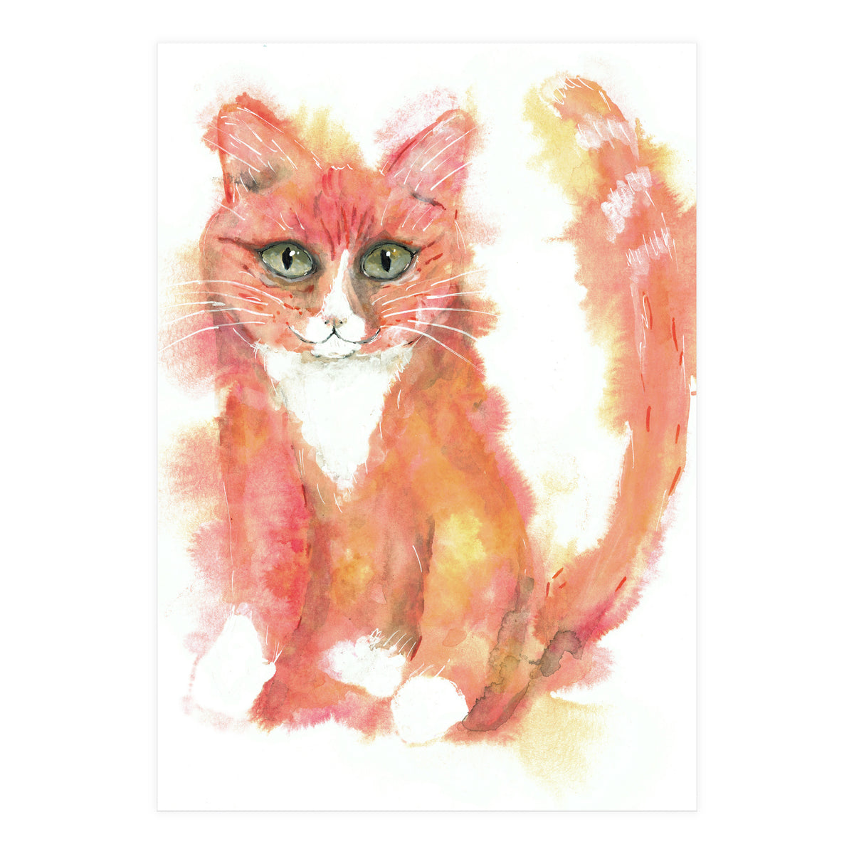 Orange tabby  cat (Print Only)