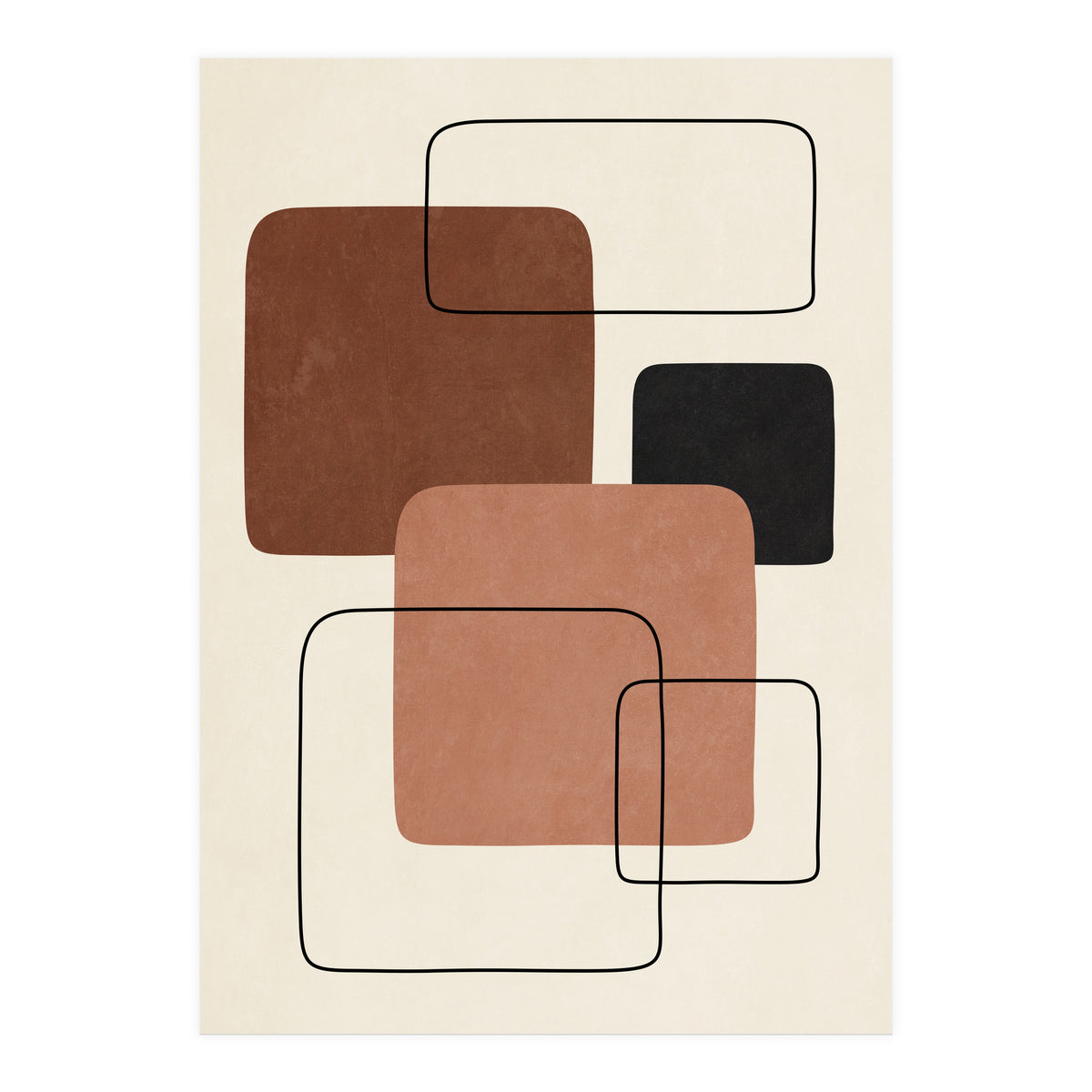 GEOMETRIC SHAPES - TERRACOTTA 02 (Print Only)