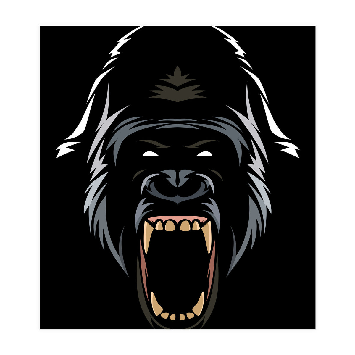 Gorilla Tribal (Print Only)