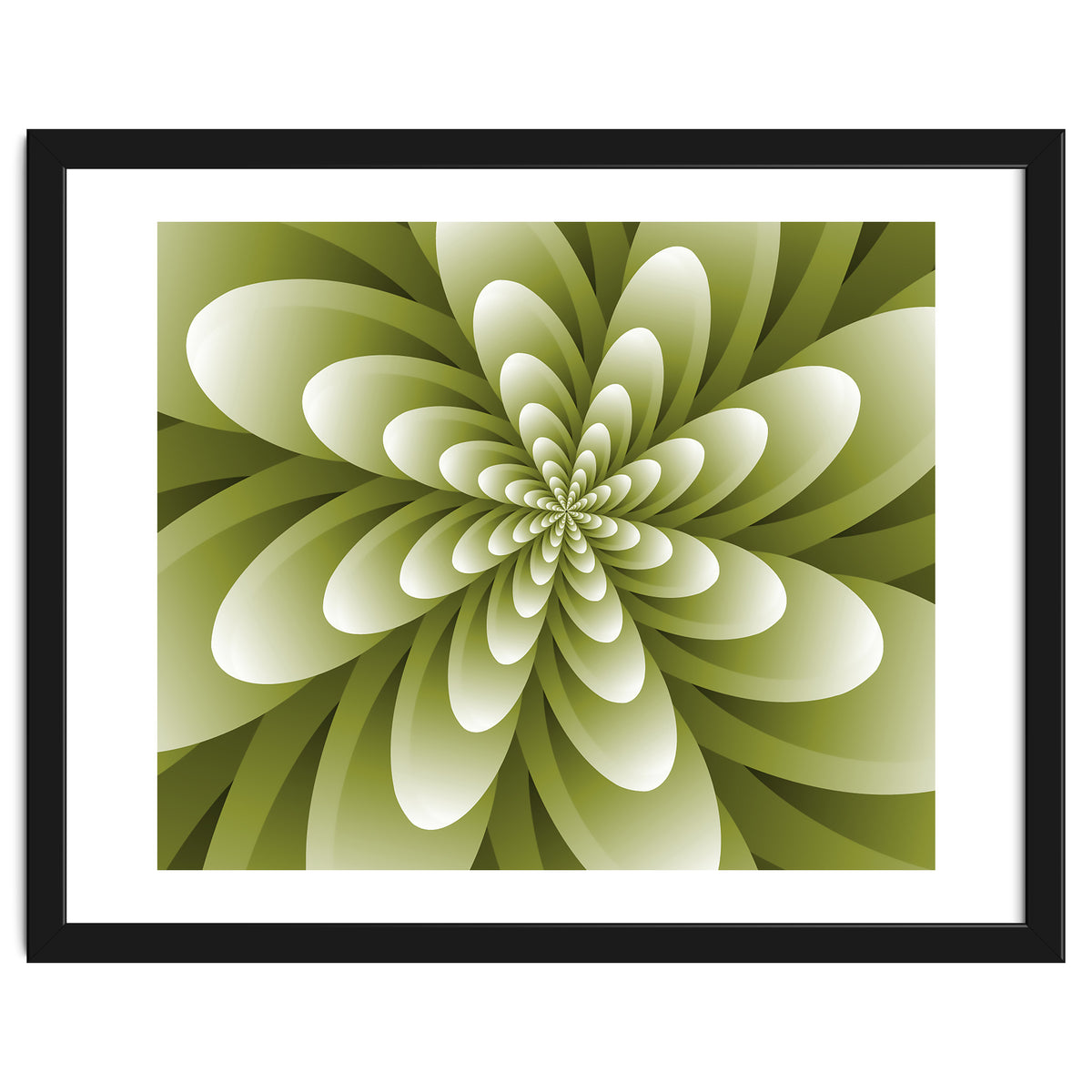 Abstract Optical Illusion Flower