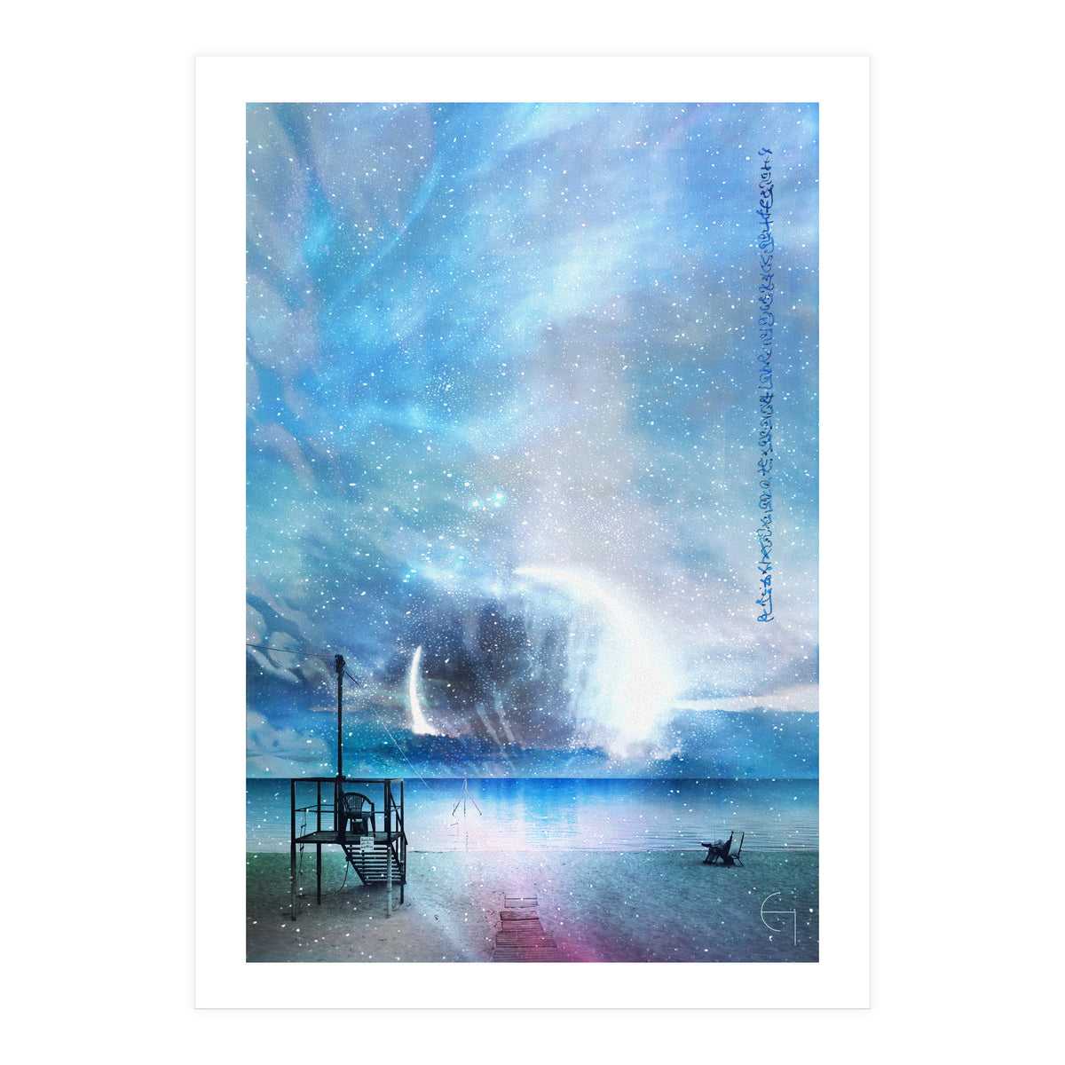 Blue eclipse  (Print Only)