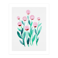 Simple pink flowers (Print Only)