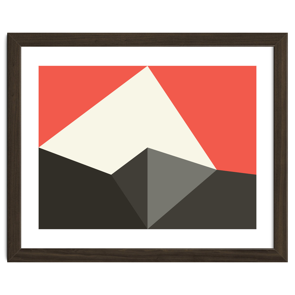 Geometric Shapes No. 77 - pink & grey