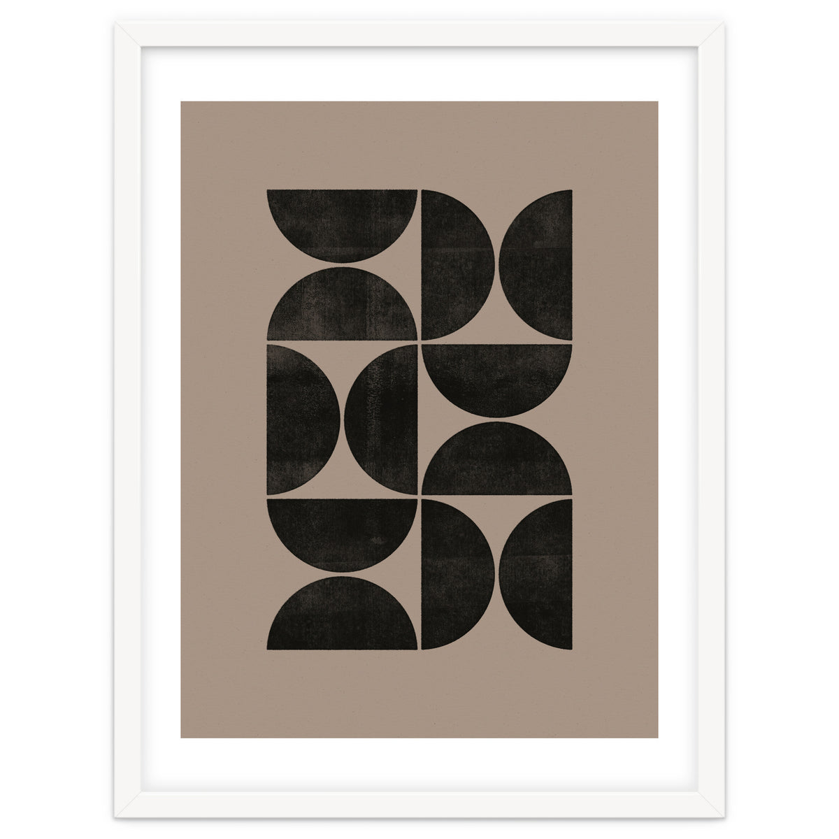 Mid-Century Modern No.24 - Woodblock Print