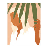 Musafir | Traveler Feminism Woman of Color in White Shirt | Palm Tropical Minimal Bohemian Fashion (Print Only) thumbnail