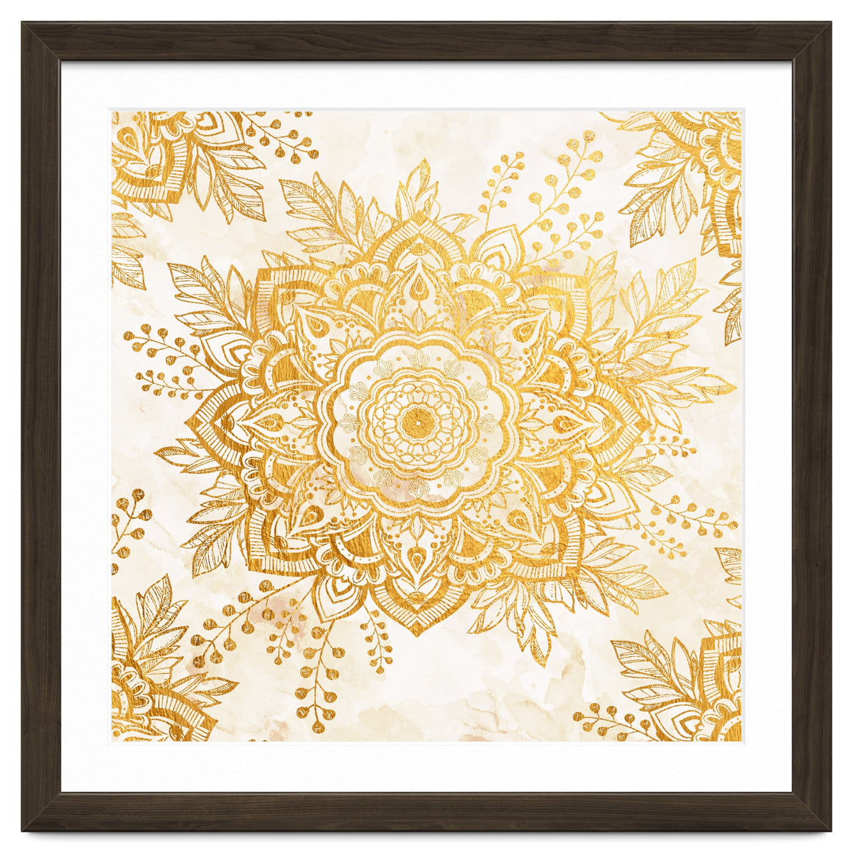 Queen Starring of Mandala-Gold Sunflower I