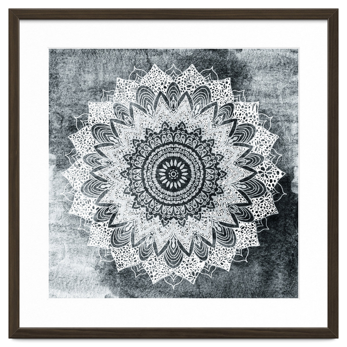 Bohochic Mandala In Gray